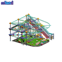 Equipo de Circuito de Obstáculos Ninja Elevado, Torre de Desafío Vertical para Centros de Fitness, Modular, Venta al por Mayor, Certificado
