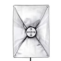 Softbox Studio 60x90cm de haute qualité avec support de lampe à 5 douilles compatible avec les ampoules d'éclairage pour la lumière de studio de photographie