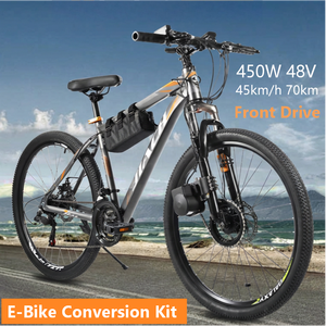<span class=keywords><strong>Kit</strong></span> de Conversión de <span class=keywords><strong>Bicicleta</strong></span> Eléctrica con Motor de Tracción Delantera de 450W 48V, Velocidad de 30-45 km/h, Distancia de 20-70 km, Batería de 5.2-13.5Ah para <span class=keywords><strong>Bicicleta</strong></span> Eléctrica - Product Image 1