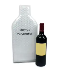 Şeffaf PVC sızdırmaz şarap bira şampanya kovası içme şişesi soğutucu Chiller katlanabilir taşıyıcı şarap şişesi koruyucu