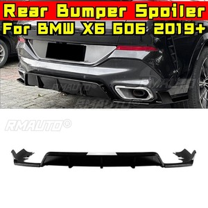 For BMW X6 G06 2019+MP Style Car Rear Bumper Lip Splitter Diffuser Body Kit Bumper Guard <b>Protector</b> <b>Cover</b> Car Accessories - Product Image 1