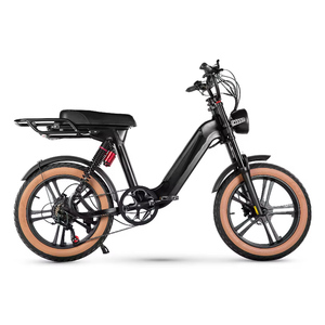 Bicicleta Eléctrica Estilo Moped con Batería de Litio Extraíble de Largo Alcance de 15AH, Motor de 500W, Neumático Grueso de 20" x 4.0, 7 Velocidades, ZB Long Range Removable B - Product Image 1