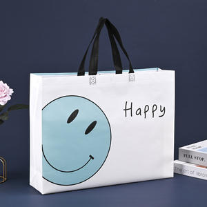 Sac fourre-tout en toile extra-large lavable, logo personnalisé imprimé, réutilisable, pour les courses, fabriqué en Chine - Product Image 2