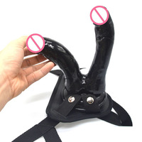 Waatfaak — mini gode QLOVES06 pour femmes, produits adultes avec fonctions double tête, sangle sur la prise anale factice, mini gode