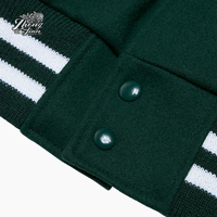 Vente en gros de vestes universitaires pour hommes blouson d'aviateur personnalisé avec broderie en chenille et écusson de logo