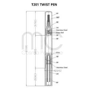 T201 RTS neues Design 2 <span class=keywords><strong>ml</strong></span> 3 <span class=keywords><strong>ml</strong></span> Twist Cosmetic Pen Rohrverpackung mit Silikonspitze für Auge doppelfaltung Augenlid-Kleber - Product Image 4