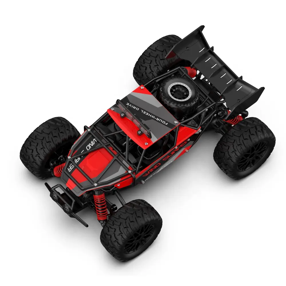 Ölçek 1:14 2.4Ghz 2WD RC hobi ile işık radyo kontrol jumbo tekerlekler kapalı yol yüksek hız 25 + km/h