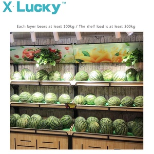 Fresh Display Oem Store Shelf Steel 4 Tier Metal Floor Refrigerated Vegetable Size Vegetable And Fruit Stand In Shop - Product Image 5