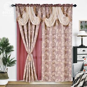 ستارة جاكار فاخرة باللون الرمادي مع الشرابة المعلقة لتزيين غرفة المعيشة أو المقهى - Product Image 4