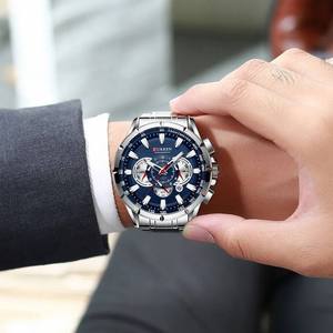 CURREN 8363 <b>Men's</b> Quartz <b>Watch</b> Casual Sport Clock <b>Waterproof</b> Chronograph Luminous Hands Wristwatch for <b>Men</b> Montre Relojes Homme - Product Image 4