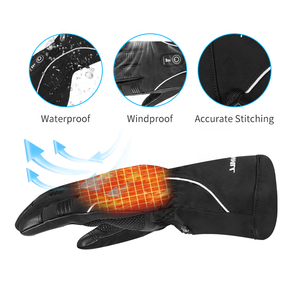 Chauffe-mains d'hiver Gants chauffants électriques <span class=keywords><strong>de</strong></span> <span class=keywords><strong>ski</strong></span> <span class=keywords><strong>de</strong></span> snowboard Gants <span class=keywords><strong>de</strong></span> <span class=keywords><strong>ski</strong></span> chauffants en cuir rechargeables pour femmes - Product Image 6