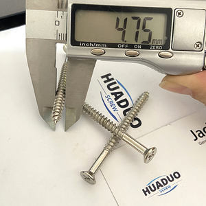 24 adet/torba Çelik Kapı Menteşe Vidaları Gümüş Nikel Kaplama Ahşap Vidaları 9 X 3 İnç Sunta Phillips Kendinden Kılavuzlu Vida Üreticisi - Product Image 5