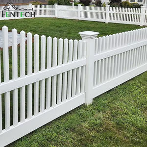 Fabricant Fentech Vinyle résistant aux intempéries Blanc 8 pieds Piquets de clôture en plastique PVC Piquets de clôture <span class=keywords><strong>pour</strong></span> cour avant - Product Image 2