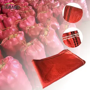 Sacs en maille de polyester pour fruits et légumes, sacs en maille durables pour oignons 70x90 CM