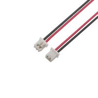 Micro JST 1.25mm Pitch 2 Pin konektor kabel steker tunggal 28AWG 10 cm-30 CM kawat elektronik PVC wanita untuk penggunaan otomotif