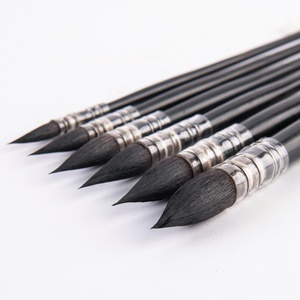 Scoiattolo di Capelli Rotonda Mop Acquerello Pennello Rosso Manico In Legno di Arte <span class=keywords><strong>Pittura</strong></span> Acrilica Pennello - Product Image 1