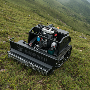 Livraison Gratuite Tondeuse Robot Diesel Industrielle Rechargeable à Largeur de Coupe Géante de 1000 mm, Télécommandée, avec Double Arrêt d'Urgence et Tondeuse à Fléaux - Product Image 4
