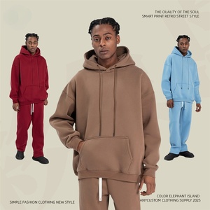 เสื้อฮู้ดสไตล์อเมริกันย้อนยุค ปี 2025 สำหรับผู้ชาย ฤดูใบไม้ร่วงและฤดูหนาว รุ่นใหม่ ทรงหลวม สไตล์สตรีท - Product Image 4