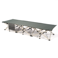 HITREE Portable tente pliante légère lit de couchage en plein air lits de Camping avec coussin épais confortable