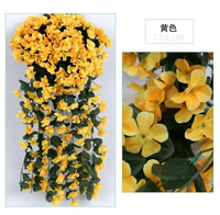Flowers-80CM murale suspendue violette en soie artificielle pour les décorations de Noël et de remise des diplômes de la fête des mères