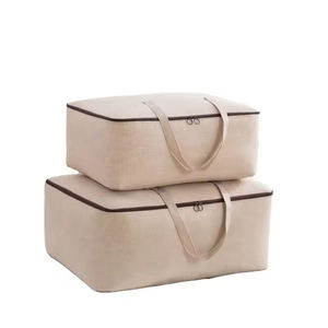 Bolsa de Almacenamiento de Algodón con Logotipo Personalizado al por Mayor, Bolsa de Almacenamiento Plegable para Armario, Bolsa para Mantas para el Hogar o Viajes - Product Image 1