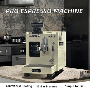 Cafetera Profesional Italiana de Acero Inoxidable con Control Manual para Super Cappuccino, Venta al por Mayor - Product Image 2