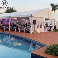 Chapiteaux de mariage haut de gamme, structure en alliage d'aluminium, PVC imperméable, résistant au vent, taille personnalisable disponible, toutes saisons