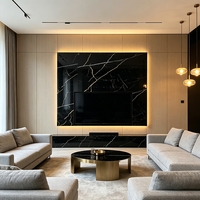Vente flash, panneau mural en PVC imperméable à l'eau, panneau UV pour fond de télévision, décoration de la maison et des hôtels