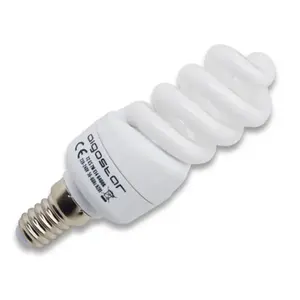 Lampadina a spirale a basso consumo 5W E14, luce efficiente ideale per risparmiare energia nell'illuminazione interna ed esterna. - Product Image 1