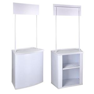 Vente directe usine : Kiosque pliable, stand d'exposition performant, présentoir <span class=keywords><strong>de</strong></span> bannière, comptoir promotionnel portable - Product Image 4