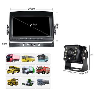 การตรวจสอบคุณภาพสูงที่จอดรถระบบกล้อง10.1นิ้วแบบมีสายการสำรองข้อมูลด้านหลังกล้องมองหลังสำหรับรถบรรทุกรถยกรถ RV - Product Image 5