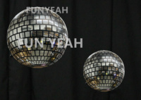 Boules disco géantes, mini, petites, grandes, géantes, décoratives, suspendues, sphères métalliques, gonflables, argentées, dorées, miroir, 50 cm, 1 m, 1,5 m, 2 m