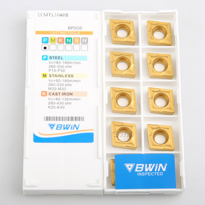 BWIN Sản Xuất CCMT060204 CCMT 060202 09T308 120404 CCMT09T304 CCMT120408 Quay Carbide Chèn - Product Image 2