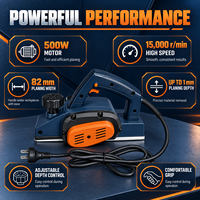 Raboteuse électrique à main OEM ODM 500W 15000RPM 82x1mm pour le travail du bois, design compact, coupe lisse