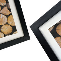 Marco de Fotos Moderno Tipo Shadow Box al por Mayor - Marco de Fotos con Aspecto de Madera PS de 12x12 Pulgadas con Plexiglás para Decoración del Hogar y Hoteles
