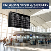Monitor de Llegada y Salida en Tiempo Real con Interfaz Abierta, Terminal FIDS LCD de 1000nits para Integración en Centros de Transporte Inteligente