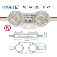 Módulo LED HYRITE MK-W250 NP 12V 0.72W IP68, Haz de Luz Amplio de 170°, Blanco Neutro, para Exteriores, Garantía de 5 Años, CRI 80, Regulable, 65lm