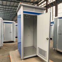 Douche et toilettes mobiles portables en structure acier préfabriquée, panneau sandwich, pour extérieur, sanitaires publics et bureaux