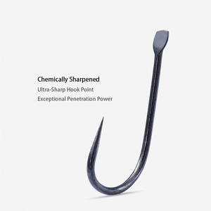 Hameçon japonais Kanto premium sans ardillon en alliage de titane forgé à tige plate pour la pêche à la carpe - Product Image 4