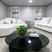 Villa conteneur de luxe extensible avec panneaux sandwich, personnalisable et écoénergétique, construction facile pour gîte et cabane de glamping
