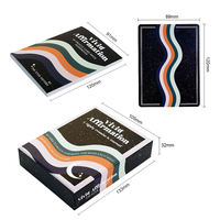 Ensemble de cartes d'affirmation positive personnalisées en papier d'art avec boîte rigide en deux parties et guide pour des cadeaux de bien-être