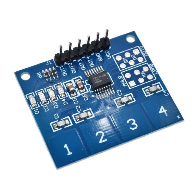 TTP224 4 Channel Digital Touch Sensor Capacitive Switch Module Button
