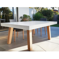 Table GRC en béton armé de fibres de verre Faux marbre personnalisée haute résistance