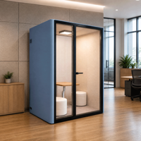 Cabine de bureau acoustique modulaire insonorisée pour réunions et travail en intimité