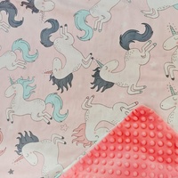 Couverture bébé respirante et antibactérienne 2026 avec motif tricoté en relief et dos en velours doux à pois Minky