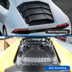 Panel Decorativo de Fibra de Carbono para el Compartimento del Motor Trasero, Nuevo, para Huracán LP580/610, 2017-2019 - Product Image 3