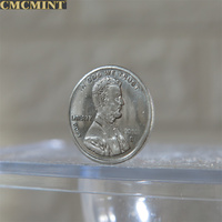 Vente de vieilles pièces de 1 gramme 999 Niobium fin 2010 pièce ronde Lincoln Penny