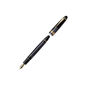 Japan 823 FKK-3MRP Vacuum Fountain <b>Pen</b> 14K <b>Gold</b> No.15 Nib Transparent Black Brown Clear Resin Barrel Four Tip Sizes Gift Case - Product Image 2