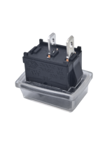 Interruptor Basculante de 2 Posiciones 10A250V16A125V con Tapa Impermeable ON-OFF 15*21mm para Equipos o Electrodomésticos