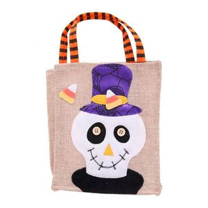 Bolsas de Regalo de Halloween Transfronterizas, Bolsas de Tela No Tejida con Adornos Decorativos, Diseño de Dulces y Calabazas, Artículos Festivos - Product Image 3